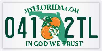 FL license plate 0412TL