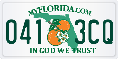 FL license plate 0413CQ
