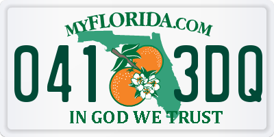 FL license plate 0413DQ
