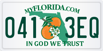 FL license plate 0413EQ