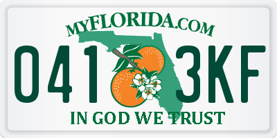 FL license plate 0413KF