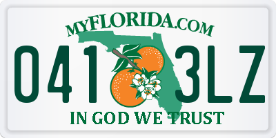 FL license plate 0413LZ