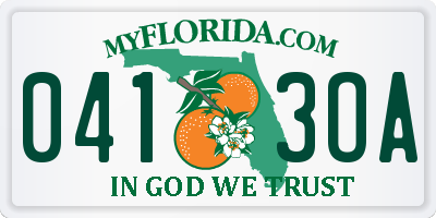 FL license plate 0413OA