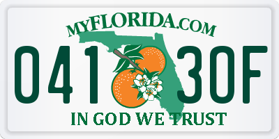 FL license plate 0413OF