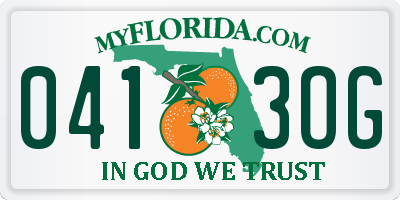 FL license plate 0413OG