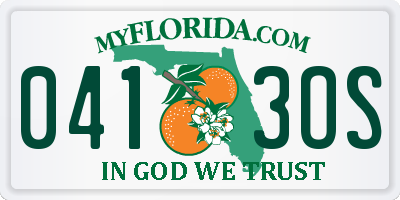 FL license plate 0413OS