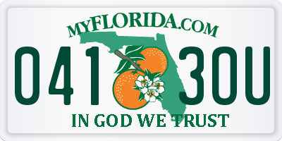 FL license plate 0413OU