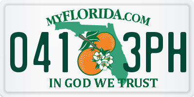 FL license plate 0413PH