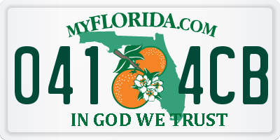 FL license plate 0414CB