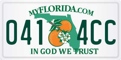 FL license plate 0414CC