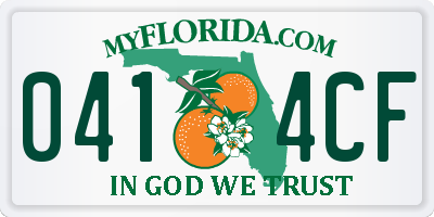 FL license plate 0414CF