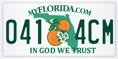 FL license plate 0414CM