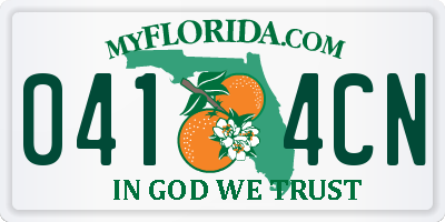 FL license plate 0414CN