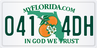 FL license plate 0414DH