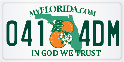 FL license plate 0414DM