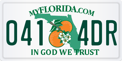 FL license plate 0414DR