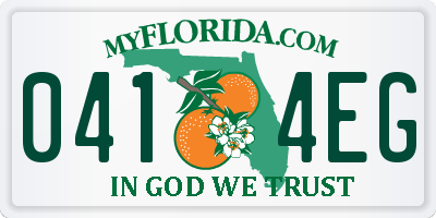 FL license plate 0414EG
