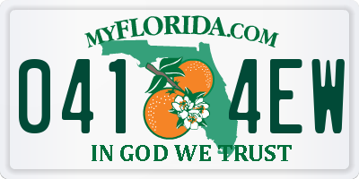 FL license plate 0414EW