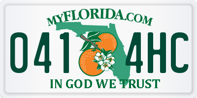 FL license plate 0414HC