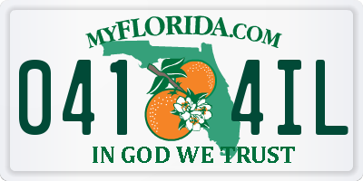 FL license plate 0414IL