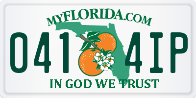 FL license plate 0414IP