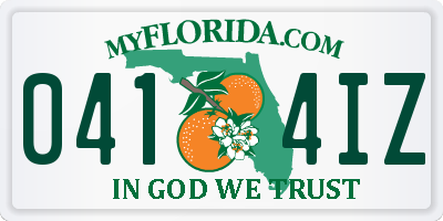 FL license plate 0414IZ