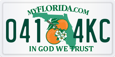 FL license plate 0414KC