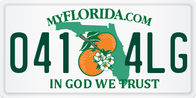 FL license plate 0414LG