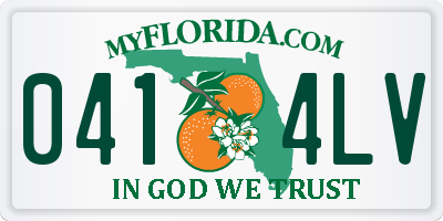 FL license plate 0414LV