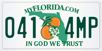 FL license plate 0414MP