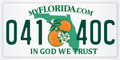 FL license plate 0414OC