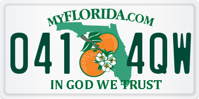 FL license plate 0414QW
