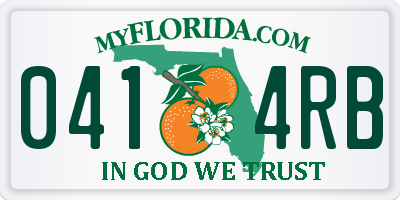 FL license plate 0414RB