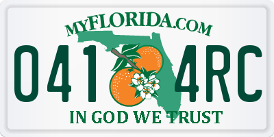 FL license plate 0414RC