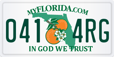FL license plate 0414RG