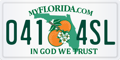FL license plate 0414SL
