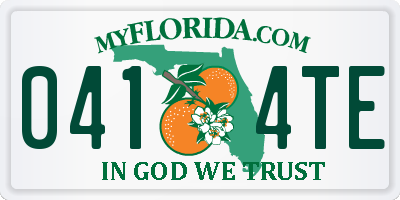 FL license plate 0414TE