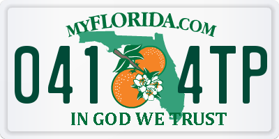FL license plate 0414TP