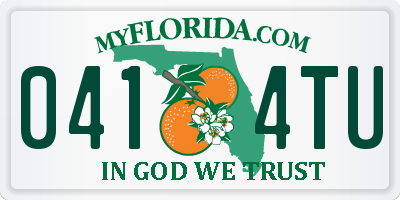 FL license plate 0414TU