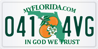 FL license plate 0414VG