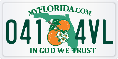 FL license plate 0414VL