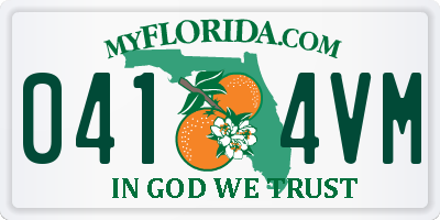 FL license plate 0414VM
