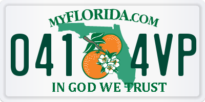 FL license plate 0414VP