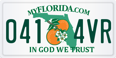FL license plate 0414VR