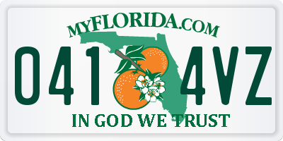 FL license plate 0414VZ