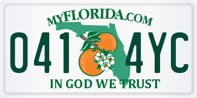 FL license plate 0414YC