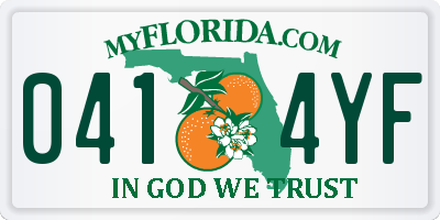 FL license plate 0414YF