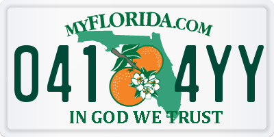 FL license plate 0414YY