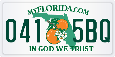 FL license plate 0415BQ