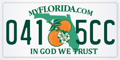 FL license plate 0415CC